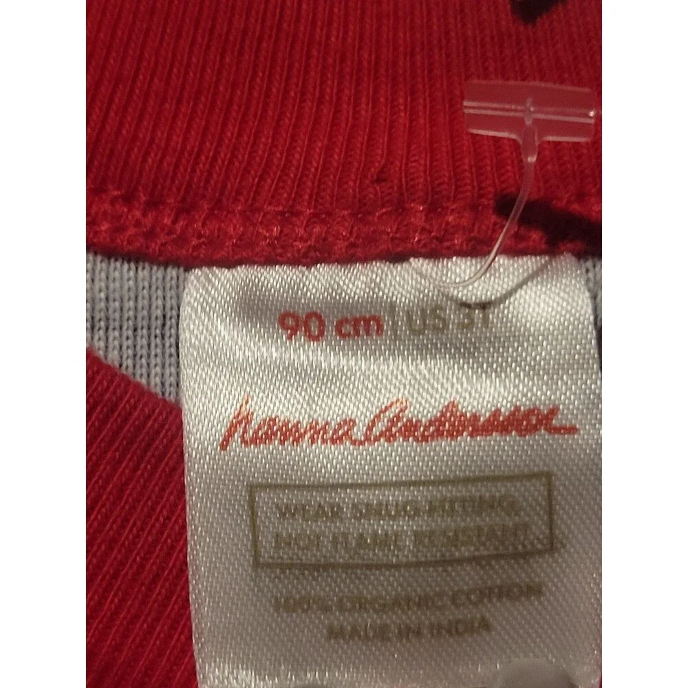 NWT Hanna Andersson Gnome Sweet Gnome Long John Pajamas size 90 Christmas 3T